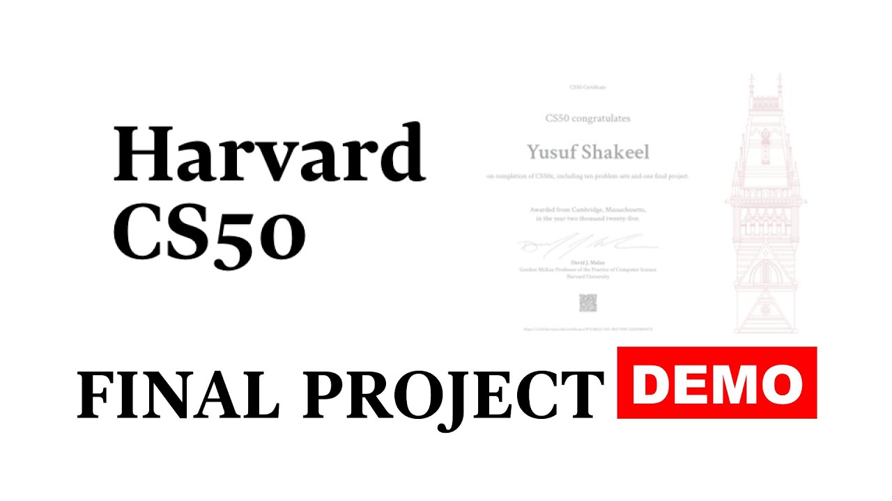 CS50x Final Project Demo - Expense Tracker - yusufshakeel