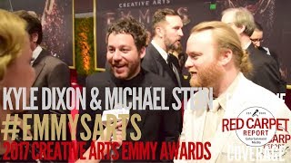 Kyle Dixon & Michael Stein #StrangerThings interviewed at the 2017 Creative Arts Emmys Red Carpet