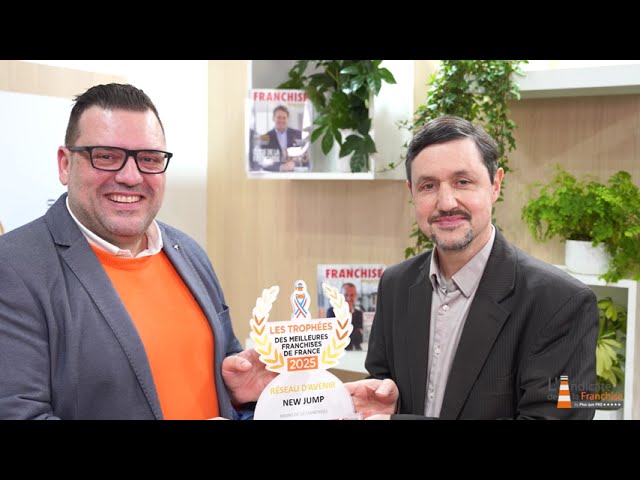TM2F 2025 « Meilleure franchise de France » Réseau d&rsquo;Avenir moins de 10 franchisés NEW JUMP
