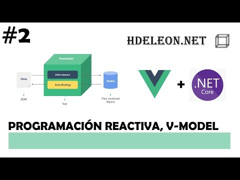 Curso gratis Vue y C# .Net CORE | Programación reactiva, directiva v-model | #2