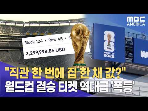 직관 한 번에 집 한 채 값?...월드컵 결승 티켓 역대급 폭등