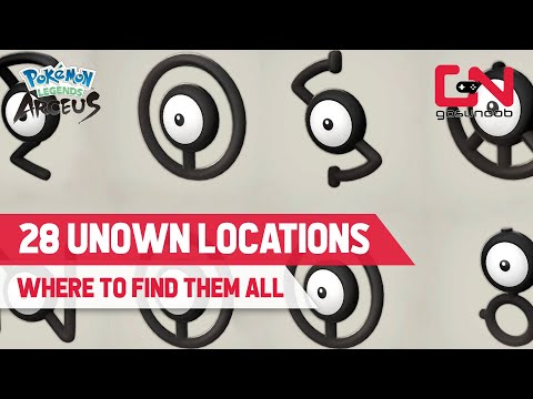 Pokemon Legends: Arceus Where to Find ALL 28 UNOWN Locations