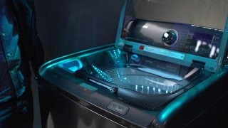 Samsung's new washing machine has a built-in sink