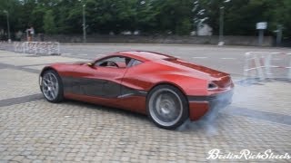 RIMAC CONCEPT ONE - DRIFTING AND SMOKING TIRES