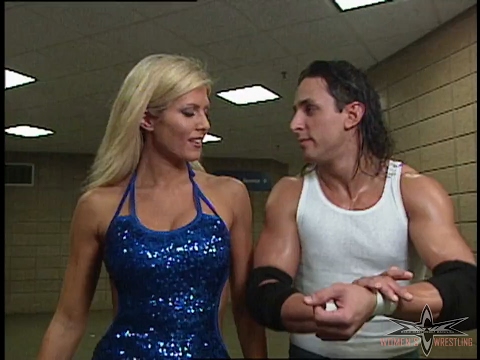 (720pHD): WCW Nitro 02/28/00 - Torrie Wilson & Billy Kidman Backstage