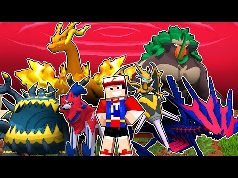 TIME POKEMON COMPLETO DO NITRO! - 100 DIAS COMO TREINADOR POKEMON no MINECRAFT!
