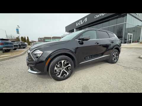 2025 Kia Sportage in Black for sale at Clarington Kia in Bowmanville, ON
