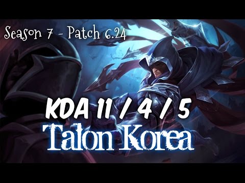 TALON Korea vs KATARINA Mid - Patch 6.24 KR Ranked