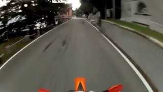 preview picture of video 'LFC-KTM 125 EXC 2012 prova su strada'