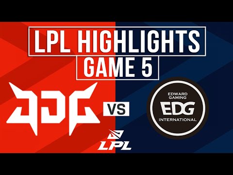 JDG vs EDG Highlights Game 5 | LPL 2025 Split 3 Playoffs | JD Gaming vs EDward Gaming