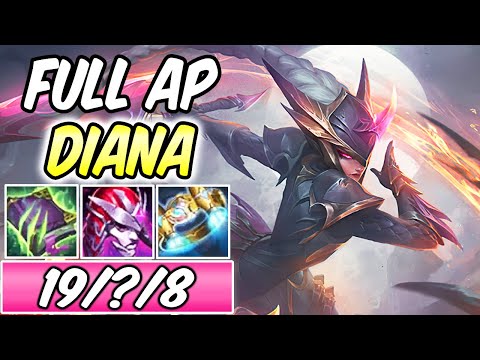 FULL AP BURST MAGIC PEN DRAGONSLAYER DIANA MID GAMEPLAY | Best Build & Runes S11 | League of Legends