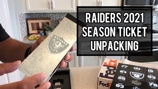 2021 Raiders Season Tickets Unboxing Gift