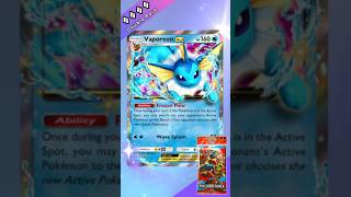 Vaporeon EX (Double Rare) in Booster packs Paradox Drive | Pokemon TCG Pocket #pokemontcg