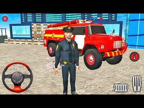 Police Emergency Fire Truck Driving Simulator 2021 - Android Gameplay
