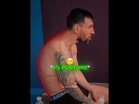 Messi’s Back Posture Transformation Over Time 😳🥶