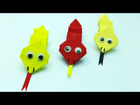 Amazing Paper Snake - Origami Snake Making Ideas - Moving Paper Toys
