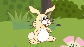 Mon petit lapin s'est sauvé dans le jardin