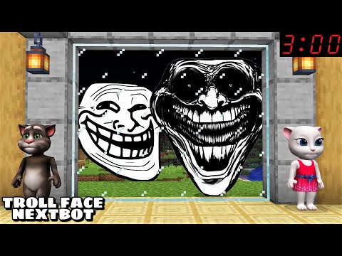 TROLLFACE NEXTBOT AND FRIENDS CHASED ME in Minecraft - Gameplay - Coffin Meme