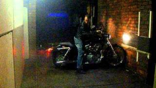preview picture of video 'Harley Davidson 883 Sportster Sporty burn out perth.AVI'