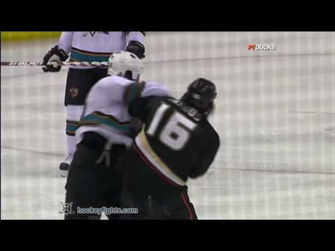 George Parros vs Frazer McLaren Dec 26, 2009