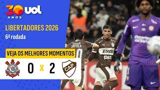 CORINTHIANS PERDE PARA PLATENSE EM NOITE DE FALHAS DE HUGO SOUZA | MELHORES MOMENTOS | LIBERTADORES