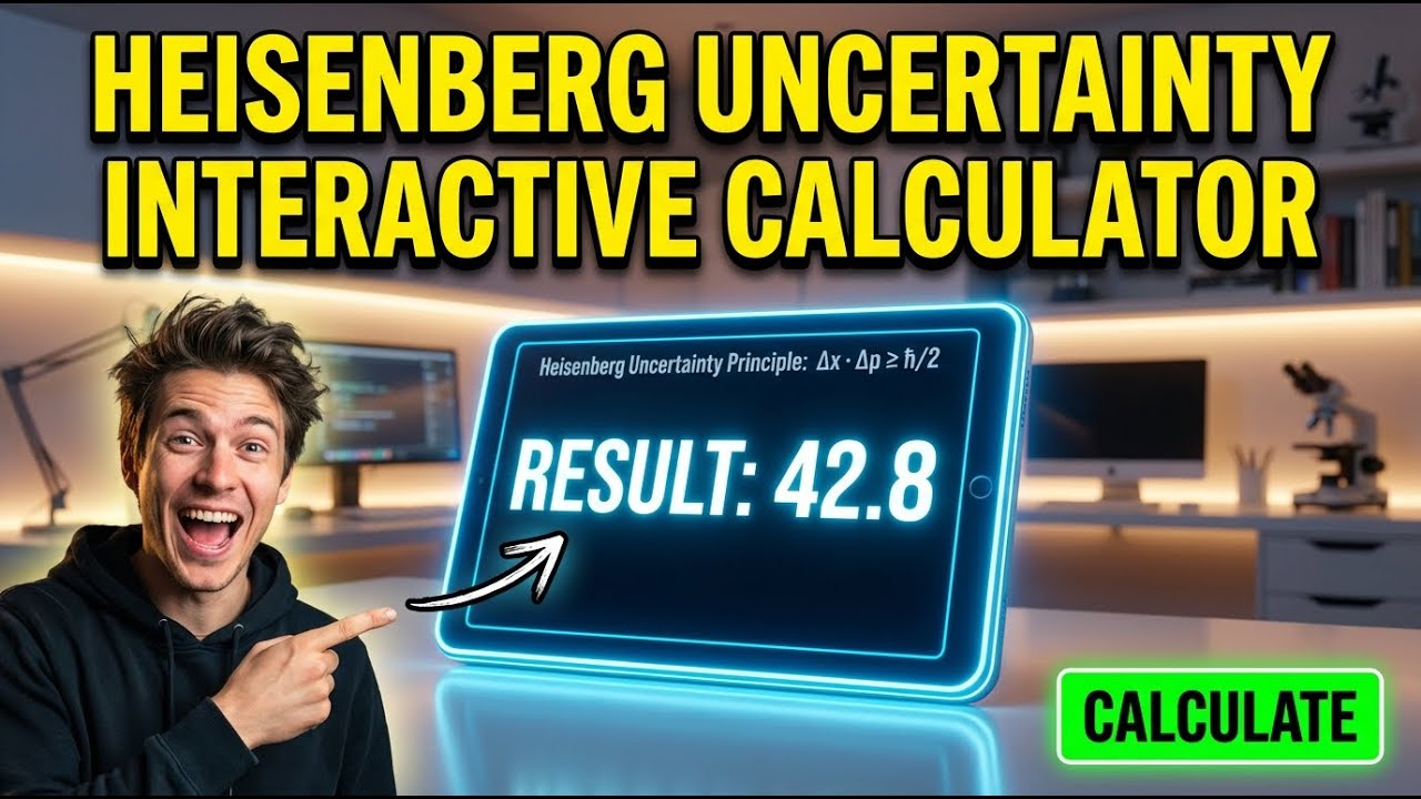 Heisenberg Uncertainty Interactive Calculator