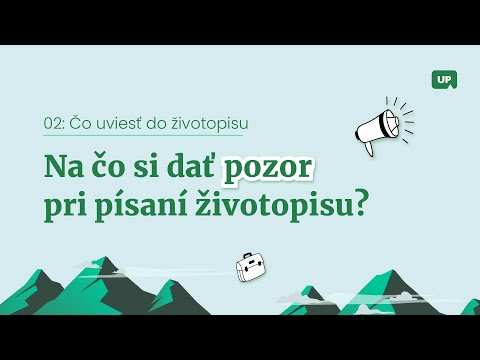 Video: E-mail a fotka v životopise — drobnosti, ktoré rozhodujú