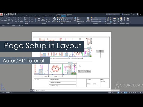 AutoCAD page setup in layout or paper space