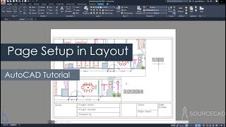 AutoCAD page setup in layout or paper space
