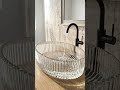 InArt Oval Transparent Glass Wash Basin Modern Tabletop Glass Basin Glossy Finish... | InArt #Shorts
