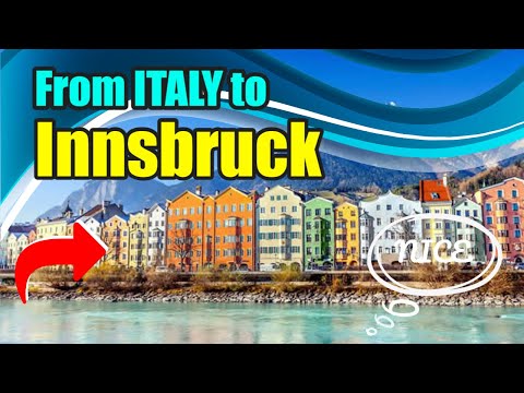 Driving from Italy to Austria. Europe Travel.