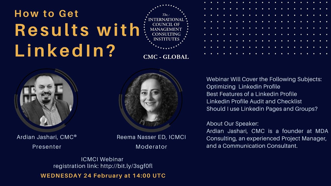ICMCI Webinar: How to Get Results with LinkedIn