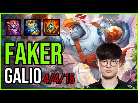 FAKER - GALIO vs TWISTED FATE Mid - KR Grandmaster - Patch 11.3