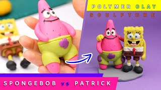 Clay sculpture of SpongeBob vs. Patrick Star, Two popular cartoon characters