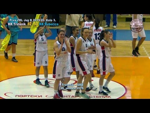 Košarka: Prva ŽRL Jug B, kolo 3. KK Trstenik–ŽKK Dubočica (Le) 82:50 ; Trstenik SRB 26. okt 2019.