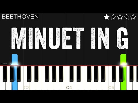 Beethoven - Minuet in G | EASY Piano Tutorial