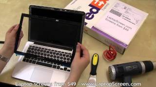 MacBook Pro 13 screen replacement /  Installation guide [Apple MacBook Pro 13 Unibody LCD repair]