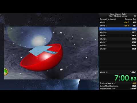 Super Monkey Ball 2 Story Mode All Levels Speedrun in 58:47