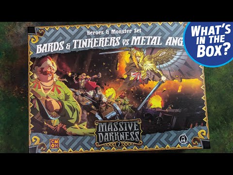 Massive Darkness 2: Heroes & Monster Set – Bards & Tinkerers vs Metal Angel - YouTube Video