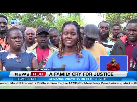 A Likuyani family cries for justice for their son's death