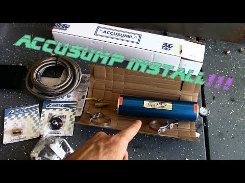 Canton Racing Accusump and oil cooler Install in the V8 RX7