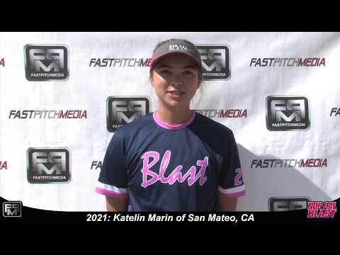 2021 Katelin Marin Shortstop Softball Skills Video - Norcal Blast