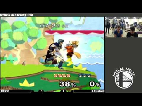 Wombo Wednesday #30 Singles Winners Finals CLG SFAT (Fox) vs CLG PewPewU (Marth)