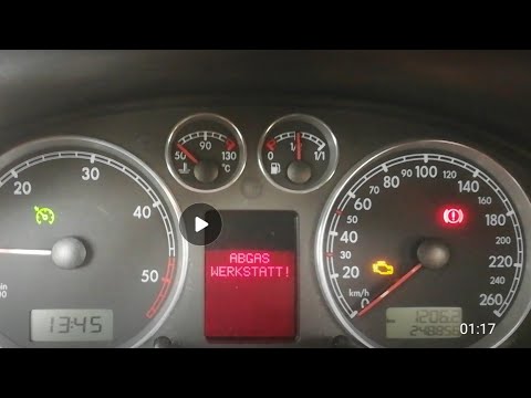 Motorkontrollleuchte beim Passat 3bg / Fehlermeldung Abgas Werkstatt
