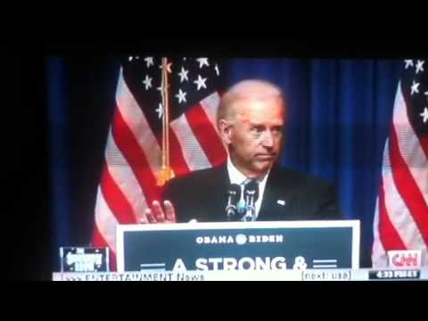 Teresa B records Joe Biden, "Obama has a big stick!"
