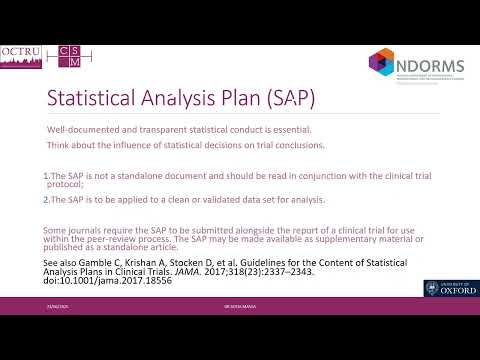 NIHR Oxford BRC Statistics Hub Seminar: Statistics for Clinical Trials - Good Practice