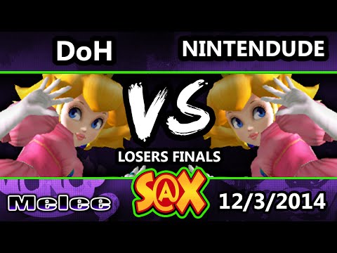 S@X - Apex | Nintendude (Peach) Vs. DoH (Peach) SSBM Losers Finals - Melee