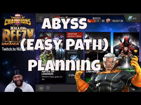 Abyss Of Legends (Easy Path) Planning  l  Marvel Contest Of Champions