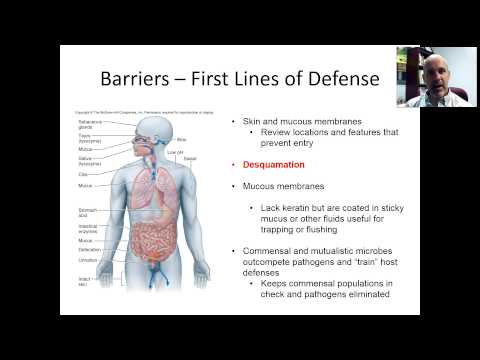 BIO 220 DISTANCE - CHAP 12 - VID 1 - DEFENSE MECH OF HOST AND BARRIERS
