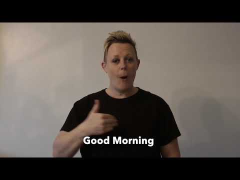 photo How To Sign Good Morning Bsl good morning in bsl